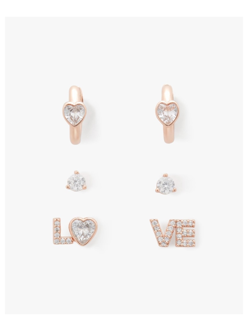 【SALE／75%OFF】スペル イット アウト スタッズ アンド ハギー セット kate spade new york ケイトスペードニューヨーク アクセサリー・腕時計 ピアス【RBA_E】【送料無料】[Rakuten Fashion]