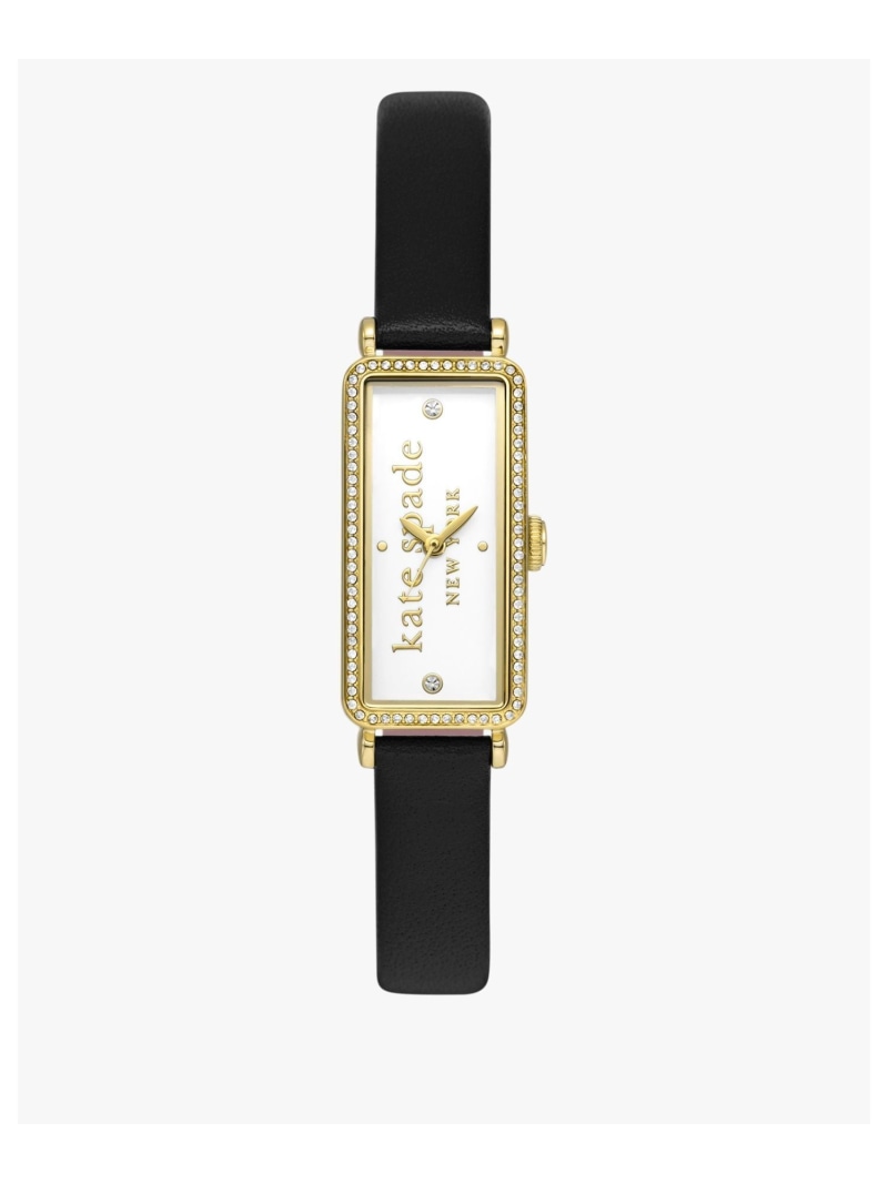 ローズデイル ブラック レザー ウォッチ kate spade new york ケイトスペードニューヨーク アクセサリー・腕時計 腕時計 ブラック【送料無料】[Rakuten Fashion]