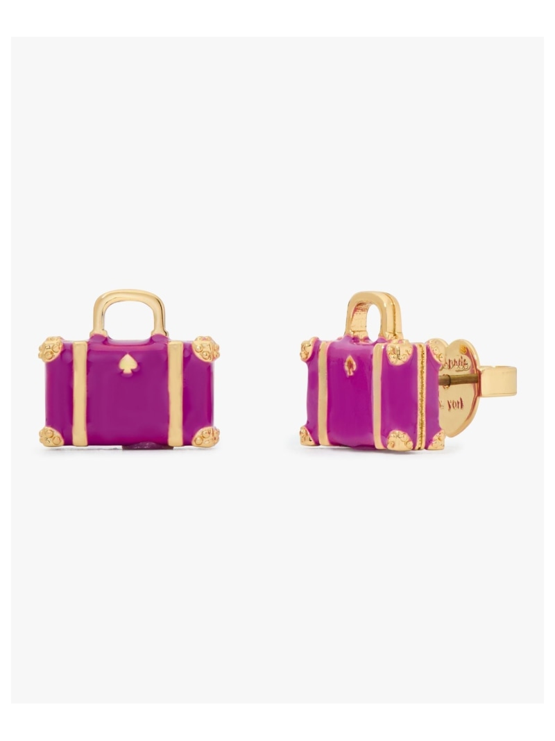 アウェイ ウィー ゴー スーツケース ピアス kate spade new york ケイトスペードニューヨーク アクセサリー・腕時計 ピアス ピンク【送料無料】[Rakuten Fashion]