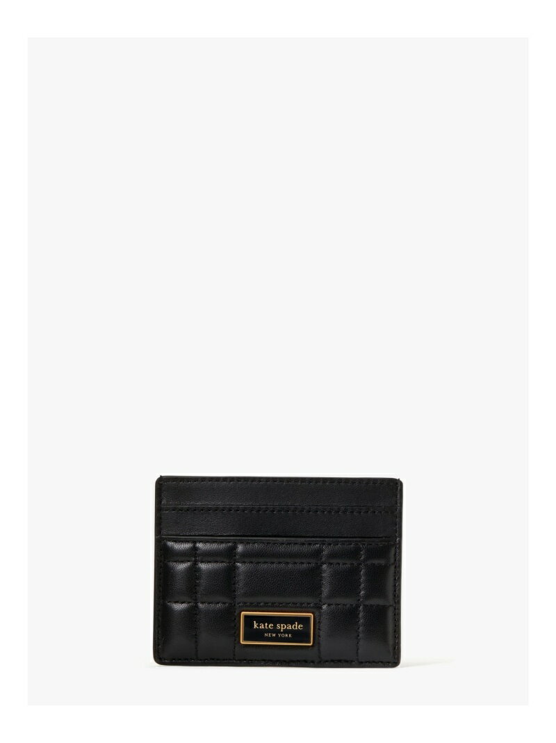 ケイト・スペード ニューヨーク 【SALE／50%OFF】エブリン キルテッド カード ホルダー kate spade new york ケイトスペードニューヨーク 財布・ポーチ・ケース 名刺入れ・カードケース ブラック【RBA_E】【送料無料】[Rakuten Fashion]