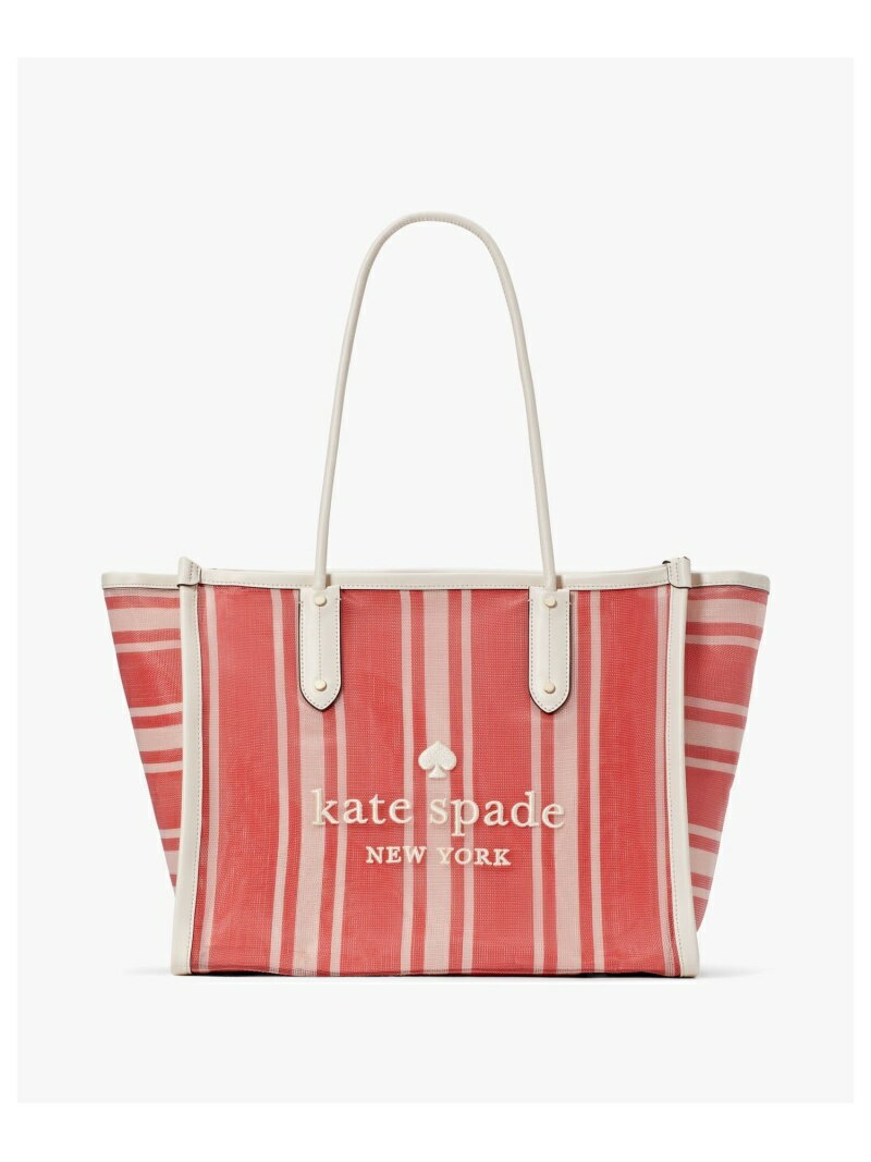 【SALE／75%OFF】エラ ビーチ チェア ストライプ メッシュ XL トート kate spade new york ケイトスペードニューヨーク バッグ トートバッグ レッド【RBA_E】【送料無料】[Rakuten Fashion]