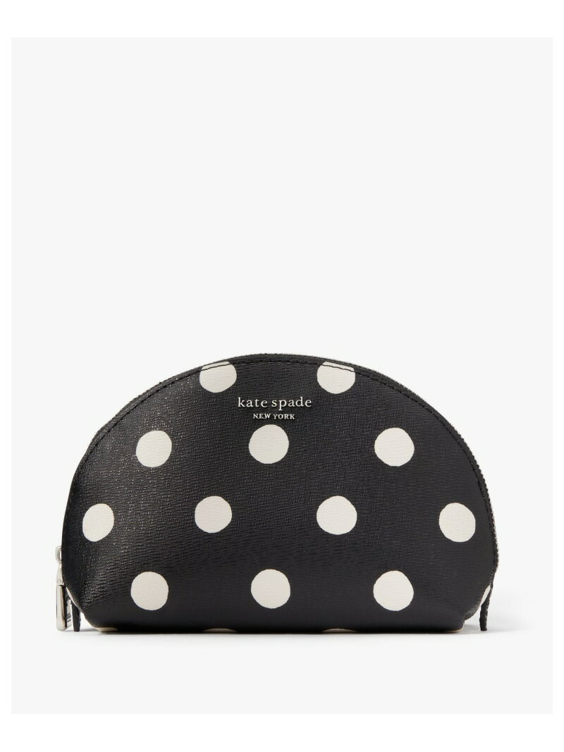 モーガン サンシャイン ドット スモール ドーム コスメティック ケース kate spade new york ケイトスペードニューヨーク 財布・ポーチ・ケース ポーチ ブラック【送料無料】[Rakuten Fashion]