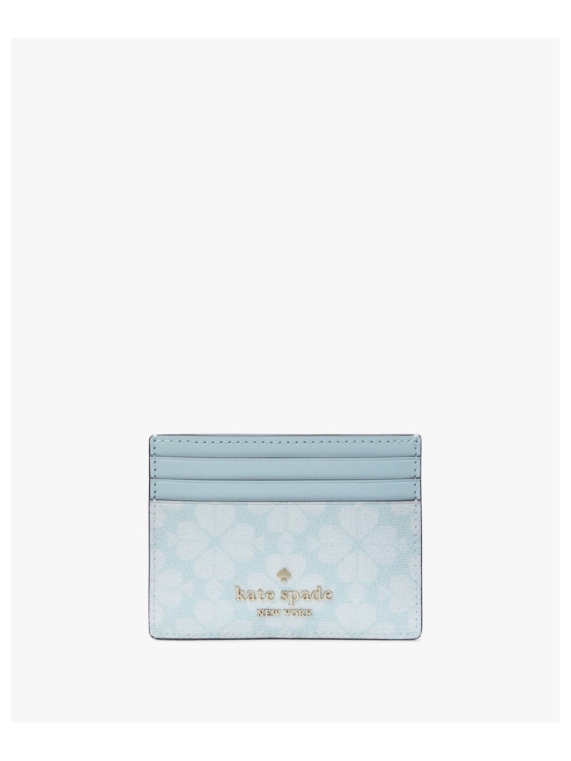 【SALE／65%OFF】スペード フラワー コーテッド キャンバス スモール スリム カード ホルダー kate spade new york ケイトスペードニューヨーク 財布・ポーチ・ケース 名刺入れ・カードケース【RBA_E】【送料無料】[Rakuten Fashion]