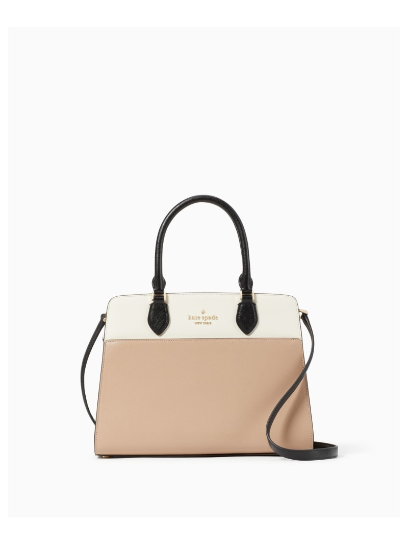 【SALE／69%OFF】マディソン カラーブロック ミディアム サッチェル kate spade new york ケイトスペードニューヨーク バッグ ハンドバッグ ブラウン【RBA_E】【送料無料】[Rakuten Fashion]