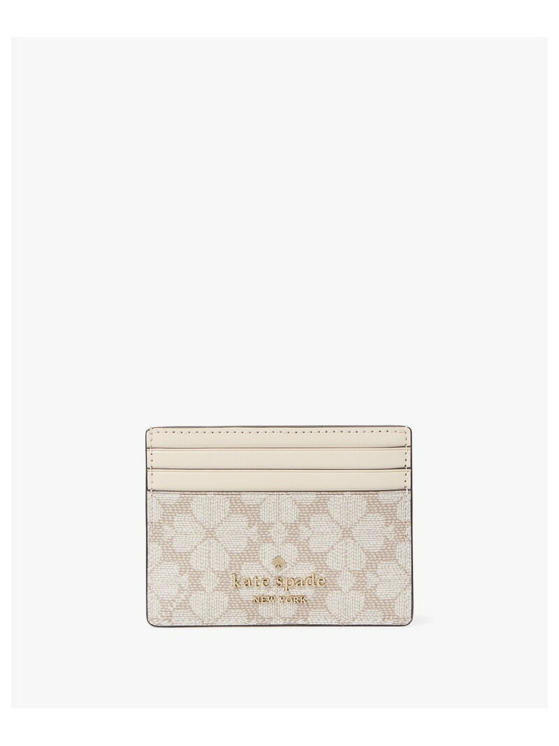 【SALE／65%OFF】スペード フラワー コーテッド キャンバス スモール スリム カード ホルダー kate spade new york ケイトスペードニューヨーク 財布・ポーチ・ケース 名刺入れ・カードケース【RBA_E】【送料無料】[Rakuten Fashion]