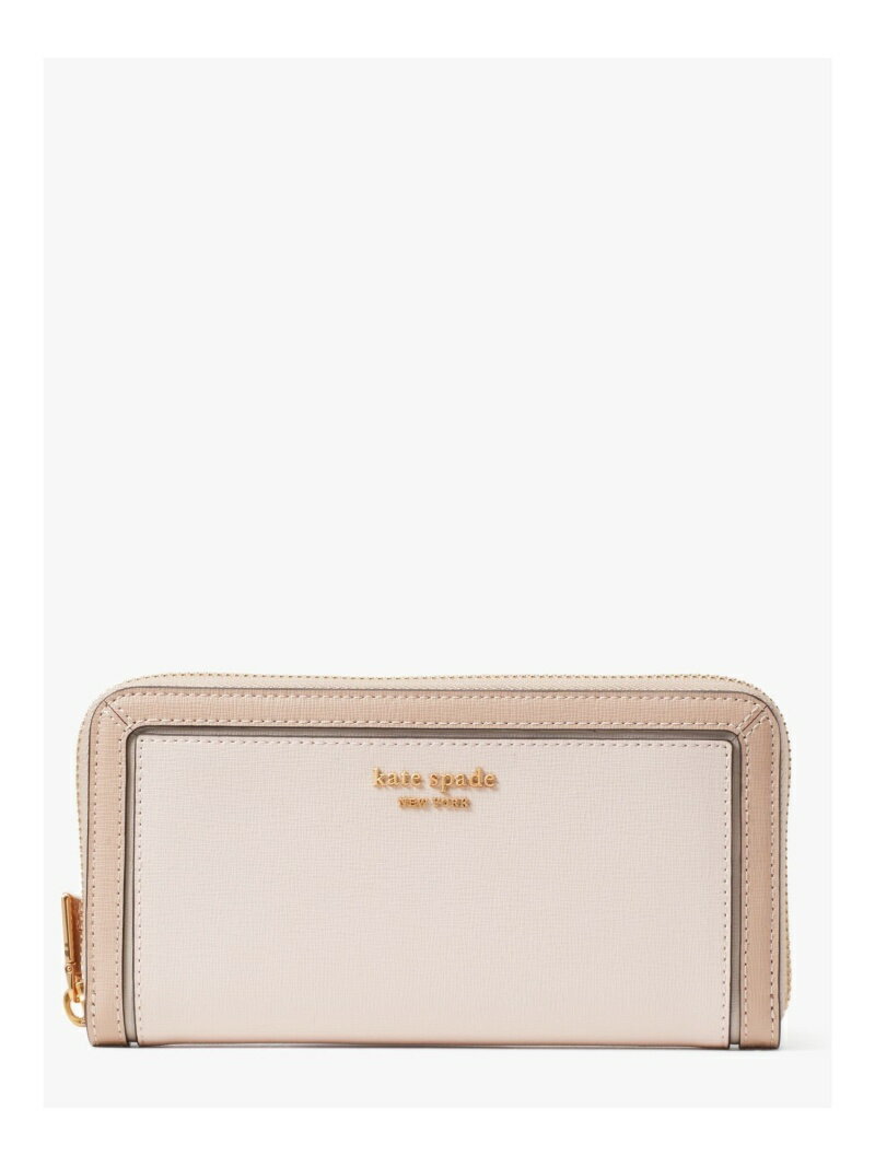 ケイトスペード ポーチ（レディース） モーガン カラーブロック ジップ アラウンド コンチネンタル ウォレット kate spade new york ケイトスペードニューヨーク 財布・ポーチ・ケース 財布 ピンク【送料無料】[Rakuten Fashion]