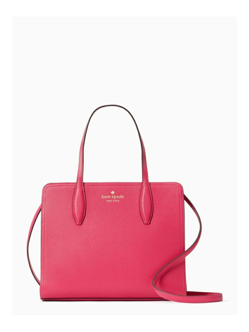 【SALE／50%OFF】ロー ぺブル レザー ミディアム トップ ジップ サッチェル kate spade new york ケイトスペードニューヨーク バッグ ショルダーバッグ ピンク【RBA_E】【送料無料】[Rakuten Fashion]