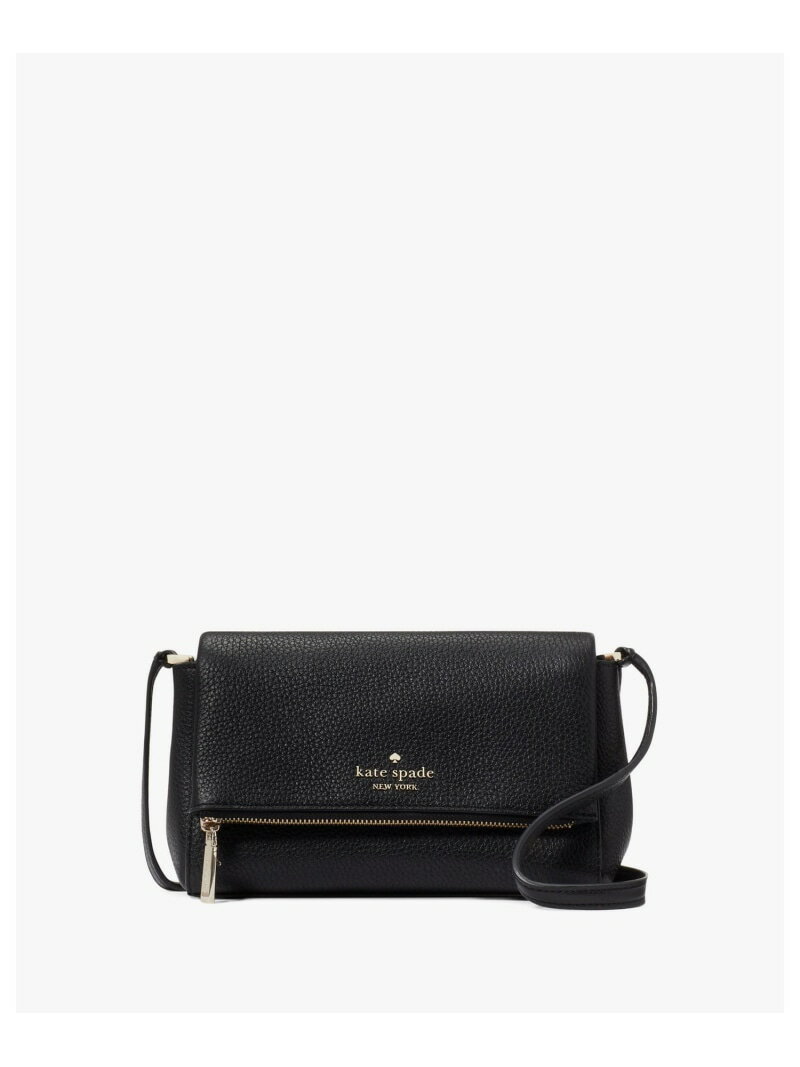 【SALE／65%OFF】レイラ フラップ ジップ クロスボディ kate spade new york ケイトスペードニューヨーク バッグ ショルダーバッグ ブラック【RBA_E】【送料無料】[Rakuten Fashion]