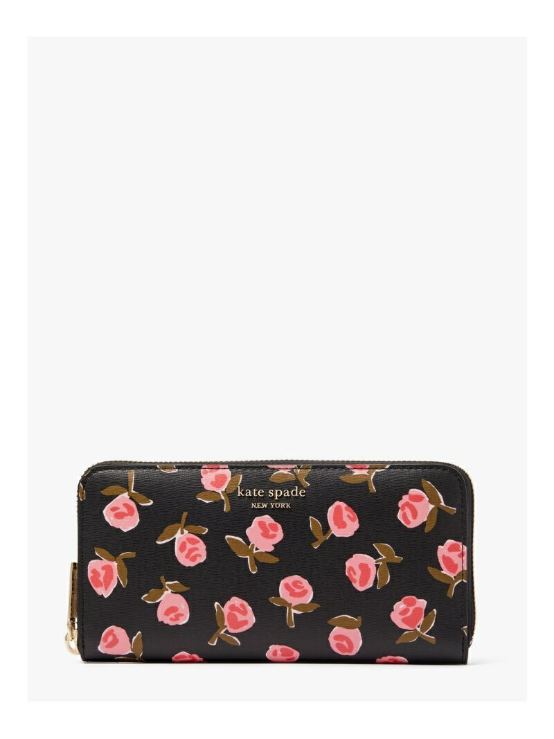 スペンサー ディッツィー ローズ ジップ アラウンド コンチネンタル ウォレット kate spade new york ケイトスペードニューヨーク 財布/小物 財布 ブラック【送料無料】[Rakuten Fashion]