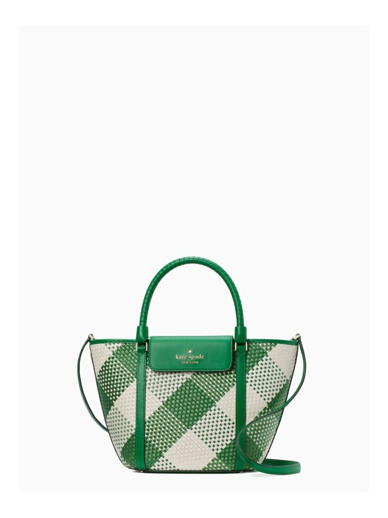 【SALE／75%OFF】クルーズ オーバーサイズ ウーブン ギンガム トート kate spade new york ケイトスペードニューヨーク バッグ トートバッグ グリーン【RBA_E】【送料無料】[Rakuten Fashion]