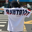 ロゴ シンプル Tシャツ 半袖 トップス カットソー 五分袖 白 ホワイト 大きいサイズ ビッグ ダンス 衣装 ヒップホップ HIPHOP レディース メンズ ...