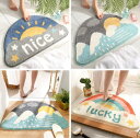 ♪8color展開♪ かわいい 45*75CM バスマット 速乾 吸水 滑り止め 足拭きマット 足ふきマット お風呂マット 洗える 丸洗い可 風呂 浴室 足 ふき マット 玄関マット トイレマット ドアマット