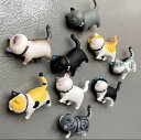 9個セット 3D 冷蔵庫 マグネット 磁石 猫 ねこ かわいい お土産 お祝い 人気 雑貨 おしゃれ インテリア 海外