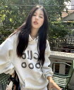 ロゴ パーカー フーディー 長袖 トップス カットソー トレーナー グレー フード ビッグ 大きいサイズ ゆったり ダンス 衣装 ヒップホップ HIPHOP レ...