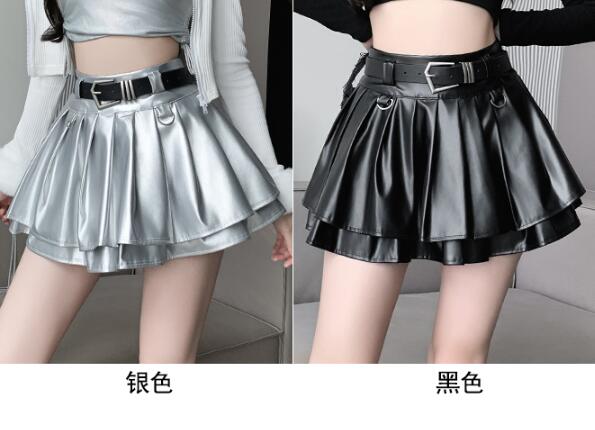 プリーツスカートキュロットスカパン...