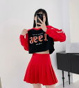 ライン 長袖 ショート丈 短い 短め へそ出し セクシー ロゴ ダンス 衣装 ヒップホップ HIPHOP レディース ガールズ ストリート スケーター 韓国 おしゃれ 奇抜 派手 部活 イベント 文化祭 ダンス衣装 送料無料