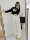 ロゴ 長袖 ショート丈 短い 短め へそ出し セクシー ロゴ ダンス 衣装 ヒップホップ HIPHOP レディース ガールズ 練習着 ストリート スケーター 韓国 おしゃれ 奇抜 派手 部活 イベント 文化祭 ダンス衣装 送料無料(4)