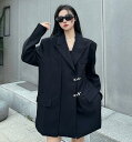 モード系 長袖 ビッグシルエット ゆめかわいい 奇抜 派手 ジャケット アウター ダンス 衣装 ヒップホップ コスチューム 韓国ファッション 大きいサイズ 個性的 服 原宿系 オーバーサイズ レディース ガールズ きれいめ(4)