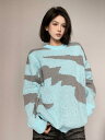 ニット セーター トップス 長袖 可愛い レディース ガールズ 大きい ゆったり 厚手 暖かい おしゃれ 韓国ファッション 服 ストリート