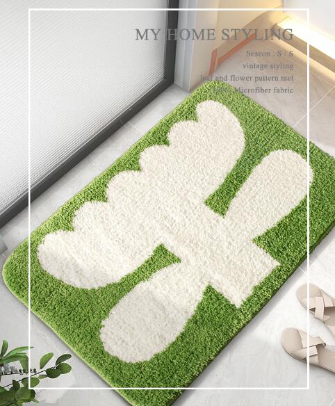 乐天商城 - 50cm×80cm　バスマット　足ふきマット　おしゃれ　韓国　雑貨　インテリア　マット　速乾　お風呂　北欧　絨毯　かわいい　洗える　室内　タオル地　柔らかい　滑り止め　吸水　シンプル