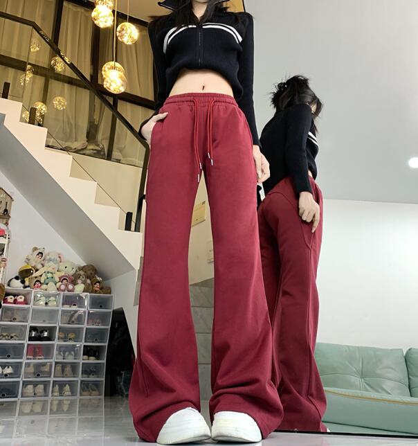 乐天商城 - パンツ　ズボン　ボトムス　スウェット ロング　ワイド　太い　太め　大きいサイズ　ビッグ　ジャージ ゴム　ゆったり　ハイウエスト　ポケット　ダンス　衣装　ヒップホップ　HIPHOP　レディース　ガールズ　個性的　奇抜　かっこいい