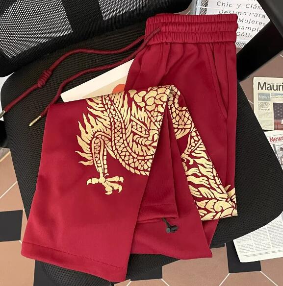 樂天商城 - 龍柄　龍　パンツ　ズボン　ボトムス　スウェット ロング　ワイド　太い　太め　大きいサイズ　ビッグ　ジャージ 　ゆったり　ハイウエスト　ポケット　ダンス　衣装　ヒップホップ　HIPHOP　レディース　メンズ　ガールズ　個性的　奇抜　かっこいい
