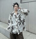 チャイナ風 チャイナボタン チャイナ服 長袖 トップス シャツ ブラウス ビッグシルエット ゆめかわいい 奇抜 派手 ダンス 衣装 ヒップホップ コスチューム 大きいサイズ 個性的 服 原宿系 オーバーサイズ レディース ガールズ きれいめ
