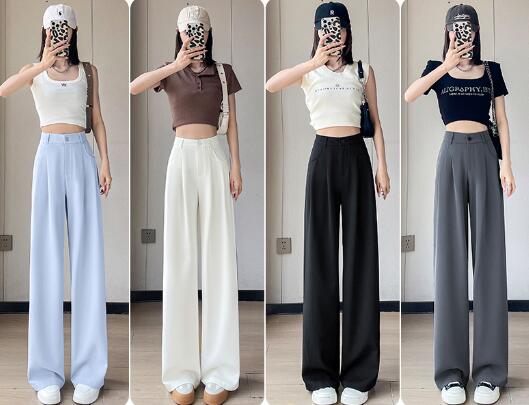 乐天商城 - ♪S~2XL展開♪ボトムス パンツ レディース きれいめ スティックパンツ　ゴム 低身長 高身長　美脚 脚長　ハイウエスト スッキリ 細見せ　パンツ ストレッチ ロングパンツ