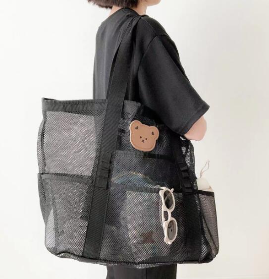 くま　マザーズバッグ　ボストンバッグ　旅行　ブラック　黒　トートバッグ　ベア　おしゃれ　かわいい..