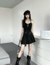 ♪S~XL展開♪ベルト チェーン付き プリーツ スカート キュロット スカパン シンプル ハイウエスト ミニスカ ミニ 膝上 ひざ丈 ボトムス ダンス 衣装 ヒップホップ HIPHOP レディース ガールズ kpop 韓国 ストリート 個性的 奇抜 派手