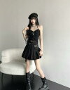 チューブトップ キャミソール タンクトップ トップス 無地 ブラック 黒 レディース ガールズ ダンス 衣装 ヒップホップ HIPHOP へそ出し 肌見せ 短い...