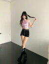 チューブトップ キャミソール タンクトップ トップス オーロラカラー レディース ガールズ ダンス 衣装 ヒップホップ HIPHOP へそ出し 肌見せ 短い 短...