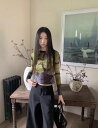 シースルー トップス カットソー 長袖 透け感 Tシャツ インナー 薄手 グリーン 緑 グレー ダンス 衣装 ヒップホップ HIPHOP レディース ガールズ...