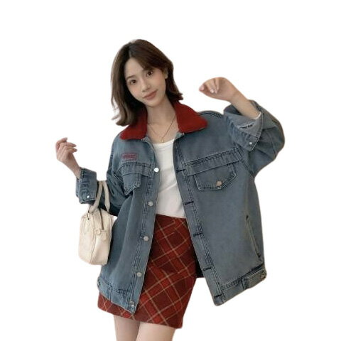 ジージャン デニム ジャケット 長袖 Gジャン ボタン ポケット ビッグ 大きいサイズ ダンス 衣装 ヒップホップ HIPHOP レディース ガールズ 大人 ストリート アウター ジャンパー 韓国
