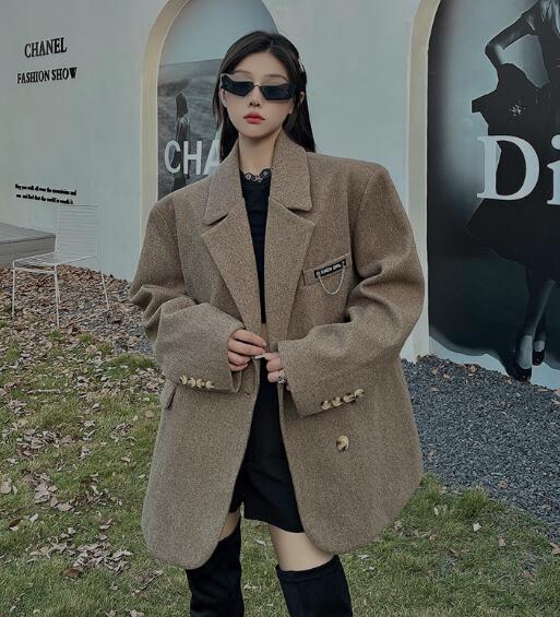 乐天商城 - モード系 　長袖　ビッグシルエット ゆめかわいい 奇抜 派手 ジャケット ダンス 衣装 ヒップホップ コスチューム 韓国ファッション 大きいサイズ 個性的 服 原宿系　オーバーサイズ レディース　ガールズ　 きれいめ