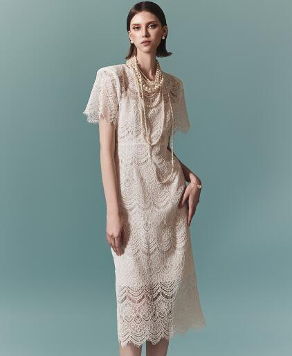 樂天商城 - レース　ワンピース 　結婚式 　着痩せ 　おしゃれ 　ワンピ 　セクシーワンピース キャバ パーティー　半袖　膝丈　大人 　スタイル　 上品 　韓国 　結婚式 　二次会 　パーティー　 発表会　 お呼ばれ同窓会 謝恩会