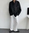 チェーン ブラウス 長袖 シャツ トップス カットソー 前開き ボタン 黒 ブラック 大きいサイズ ビッグ ダンス 衣装 ヒップホップ HIPHOP レディー...