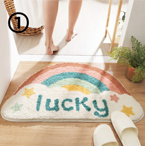 樂天商城 - 45cm×75cm　バスマット　足ふきマット　おしゃれ　韓国　雑貨　インテリア　マット　速乾　お風呂　北欧　絨毯　かわいい　洗える　室内　タオル地　柔らかい　滑り止め　吸水　シンプル