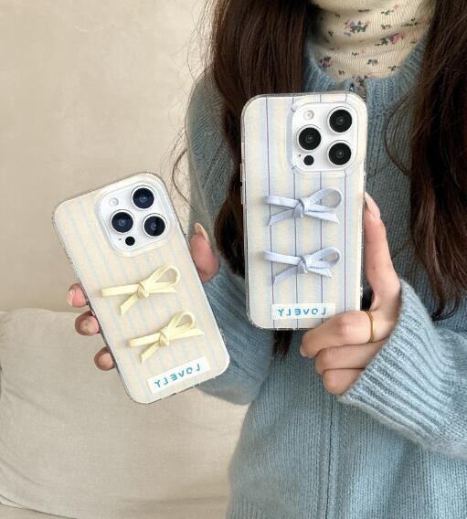 乐天商城 - リボン iPhoneケース おしゃれ 韓国 可愛い 薄型 軽量 耐衝撃 アイフォンケース スマホケース カバー