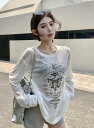 シースルー トップス カットソー 長袖 透け感 Tシャツ インナー 薄手 ダンス 衣装 ヒップホップ HIPHOP レディース ガールズ ストリート 個性的 ...