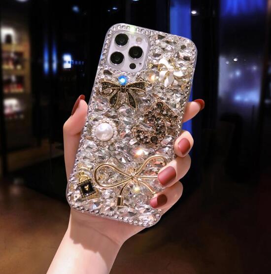 乐天商城 - 【INSで大人気】 iPhone16 iPhone 15 14 13 ケース iPhoneケース キラキラ リボン柄　ラインストーン　ビジュー おしゃれ スマホ 携帯 ケース カバー iPhone13 iPhone12 iPhone11Pro MAX plus 可愛い 透明 軽量