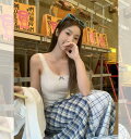 リボン レース ショート丈 短い 短め セクシー インナー ダンス 衣装 ヒップホップ HIPHOP レディース ガールズ ストリート 韓国 おしゃれ 可愛い ...