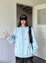 「M/L/XLサイズ展開」刺繍 ドッグ柄 ブルゾン ジャンパー スタジャン スカジャン ジャケット アウター ビッグシルエット オーバーサイズ レディース ガールズ 大きいサイズ 冬 ゆったり 韓国ファッション ストリート系 大人かわいい 春 秋 冬