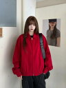 「M/L/XLサイズ展開」3色 ブルゾン ジャンパー スタジャン スカジャン ジャケット アウター ビッグシルエット オーバーサイズ レディース ガールズ 大きいサイズ ゆったり 韓国ファッション ストリート系 大人かわいい 春 秋 冬