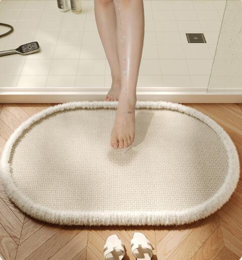 バスマット 大判 足拭きマット お風呂 マット 吸水速乾 洗える おしゃれ 韓国 雑貨 インテリア マット ..