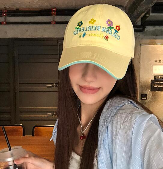 樂天商城 - 帽子 レディース 野球帽 キャップ 大きいサイズ 紫外線対策 UVカット 通気性 刺繍 花柄 スポーツ ファッション小物 Cap ベースボールキャップ 韓国ファッション かわいい 可愛い ダンス衣装