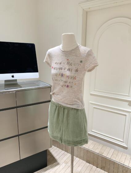 樂天商城 - トップス レディース カットソーtシャツ ニット 半袖 着痩せ スリム おしゃれ 可愛い シンプル 夏 夏服 着回し