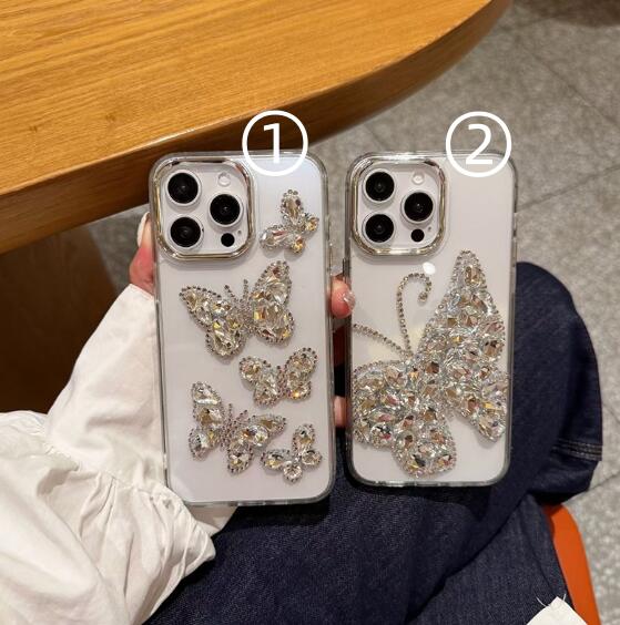 樂天商城 - 【INSで大人気】iPhone17 16 15 14 13 12ケース iPhoneケース おしゃれ スマホ 携帯 ケース カバー ちょうちょ ビジュー キラキラ 可愛い 軽量 クリア