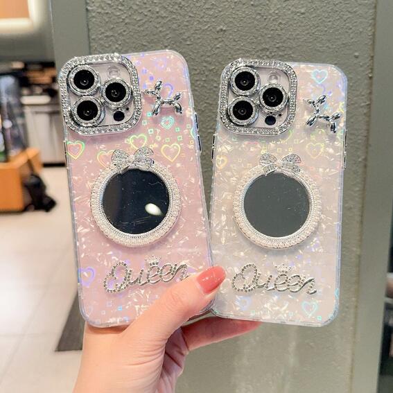 樂天商城 - 【INSで大人気】iPhone17 16 15 14 13 12ケース iPhoneケース おしゃれ スマホ 携帯 ケース カバー ハート リボン パール ビジュー キラキラ 可愛い 軽量