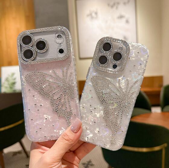 樂天商城 - 【INSで大人気】iPhone17 16 15 14 13 12ケース iPhoneケース おしゃれ スマホ 携帯 ケース カバー ちょうちょ ビジュー キラキラ 可愛い 軽量